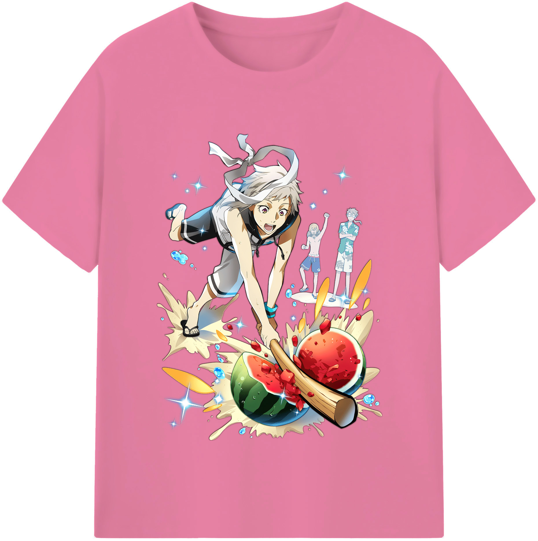 （画像用） 文豪ストレイドッグス Bungo Stray Dogs 綿100％半袖Tシャツ（フロントプリント）